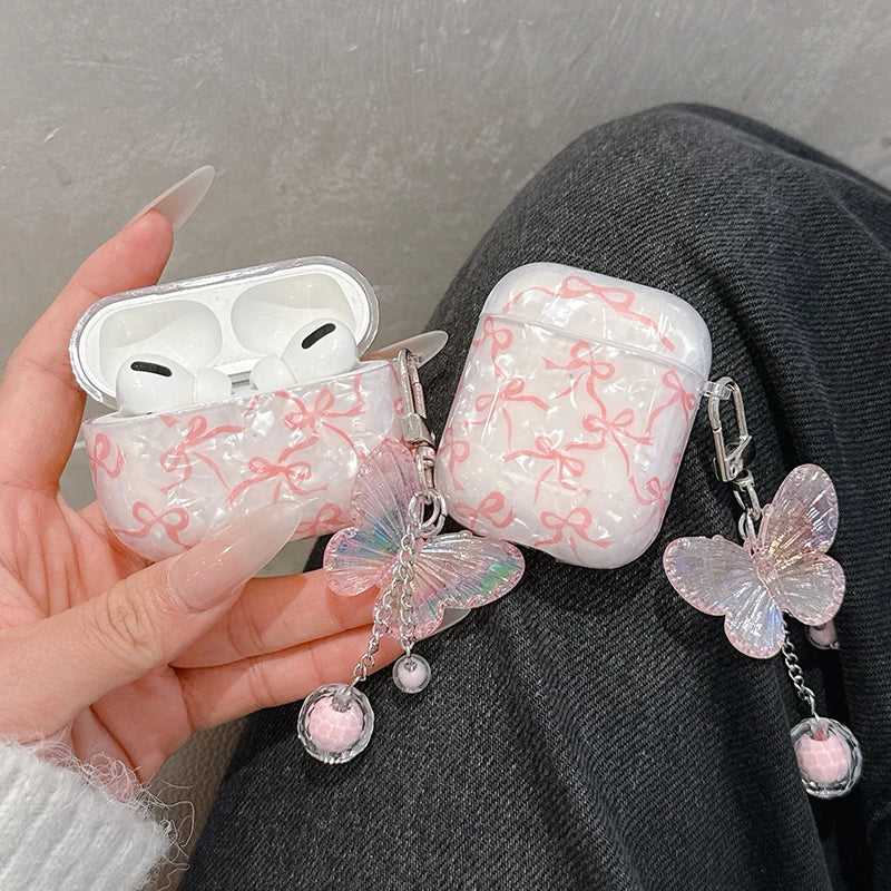 Glitter Bow AirPods Case