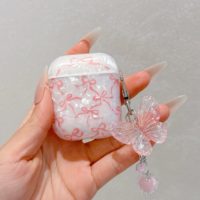 Glitter Bow AirPods Case
