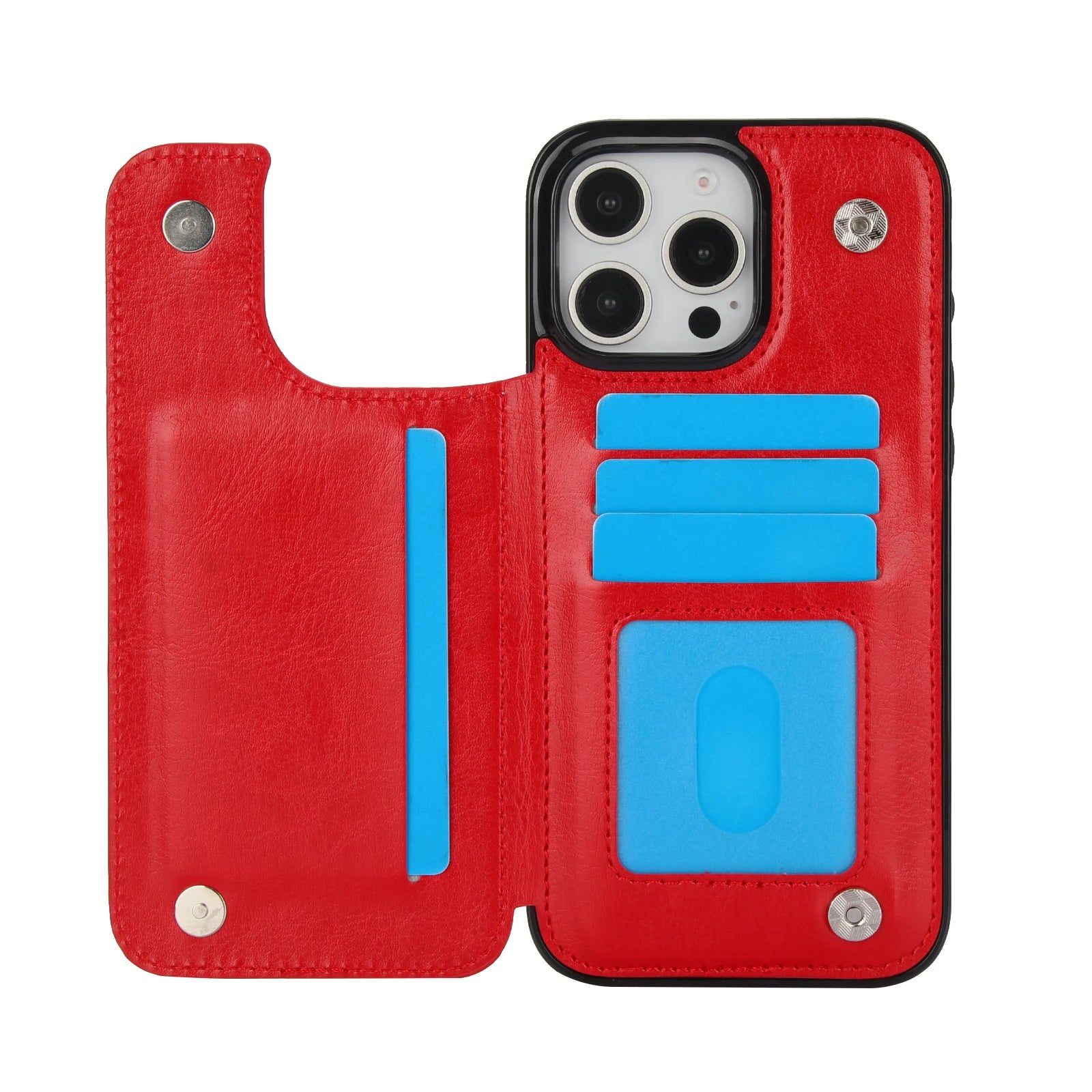 Luxury iPhone Wallet Case with Stand