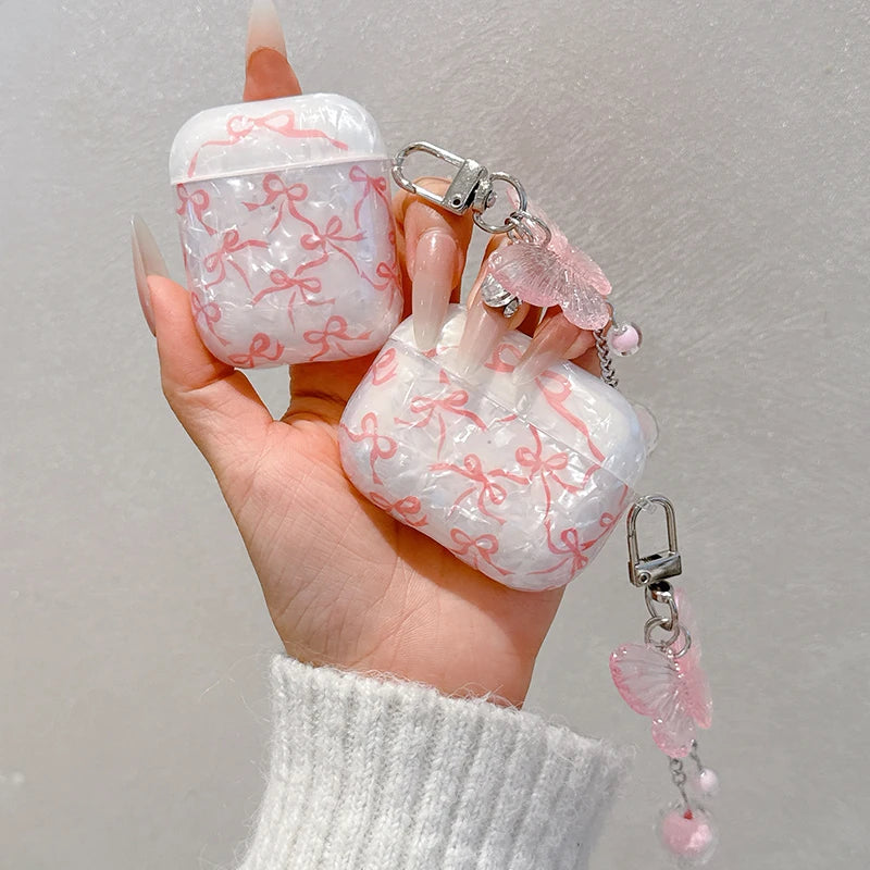 Glitter Bow AirPods Case