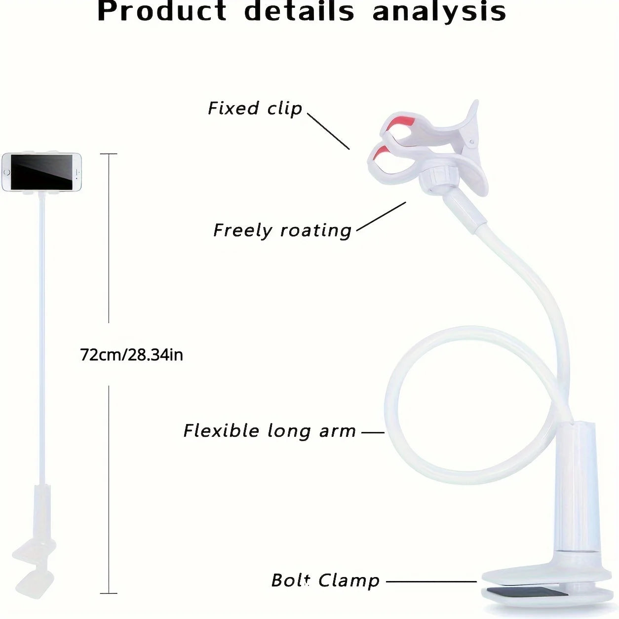 Flexible Bedside Phone Holder