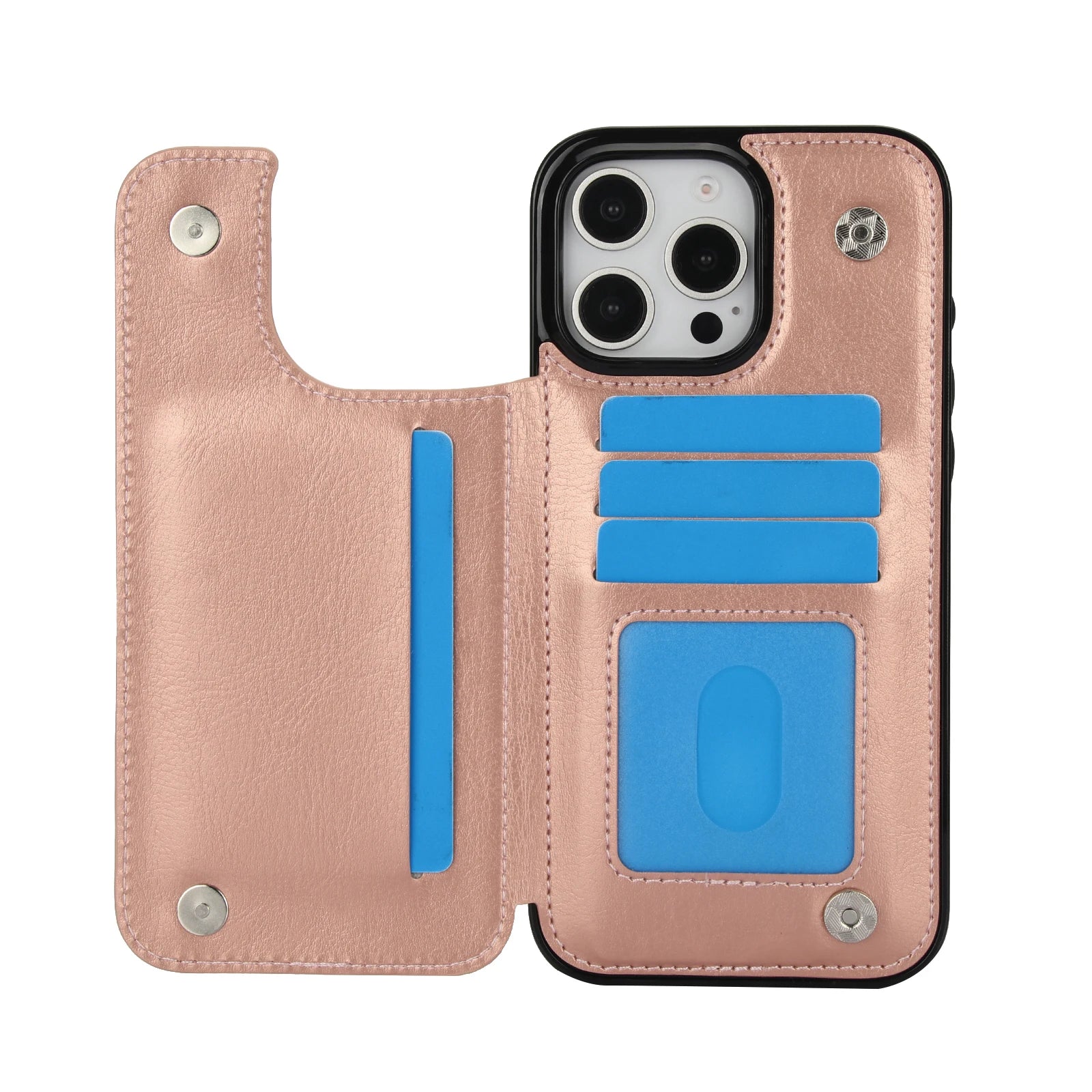 Luxury iPhone Wallet Case with Stand