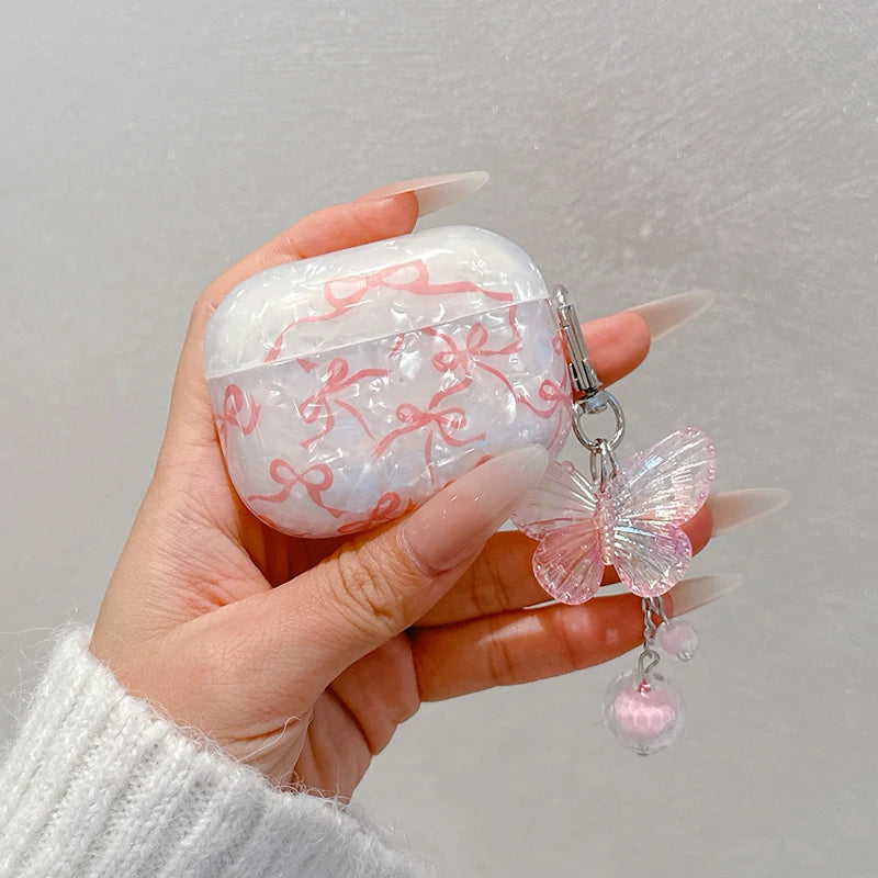 Glitter Bow AirPods Case