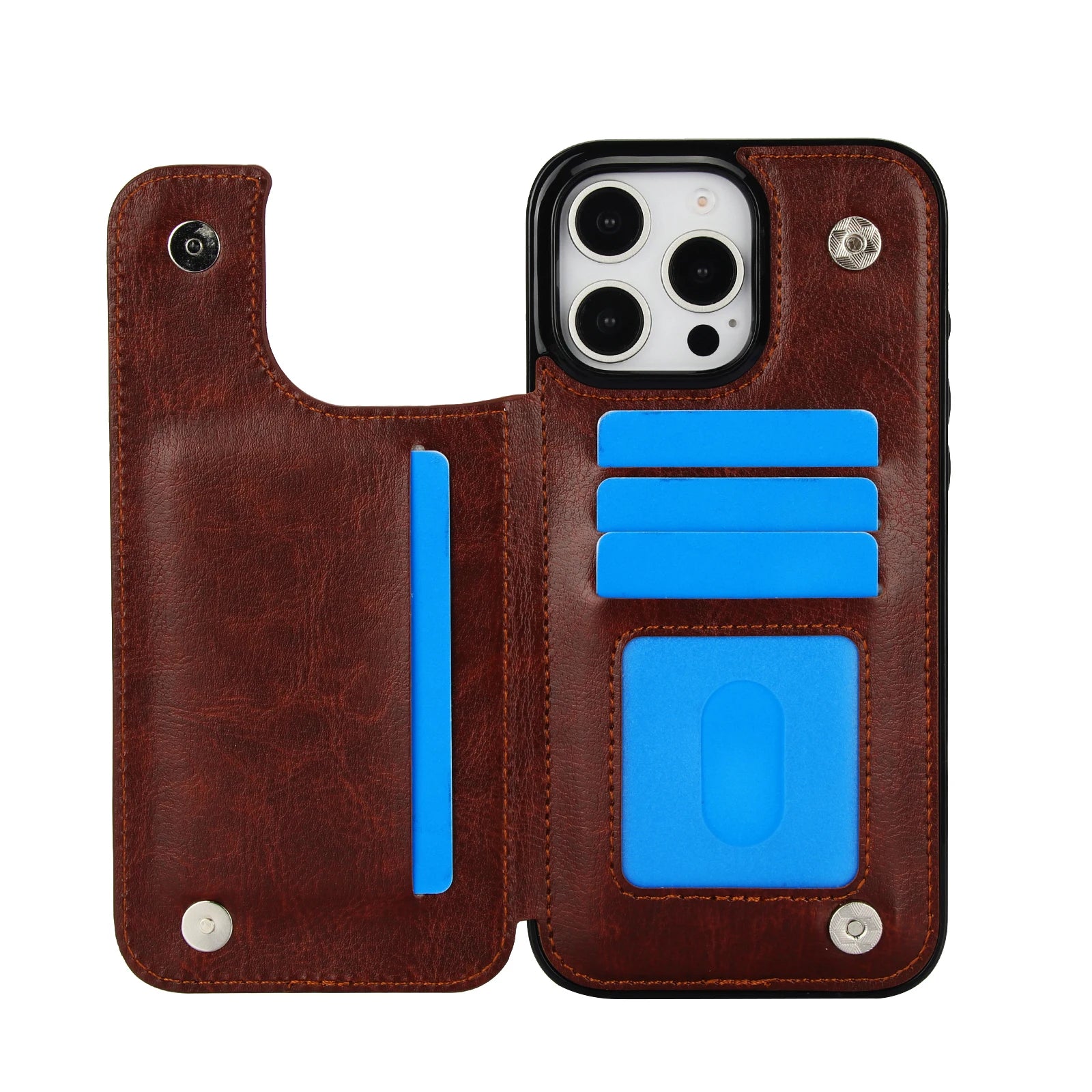 Luxury iPhone Wallet Case with Stand