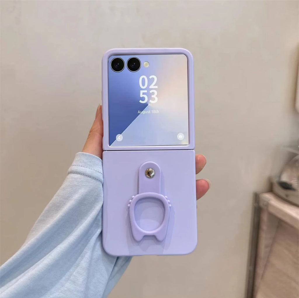 Luxury Cute Z Flip Case with Ring Holder