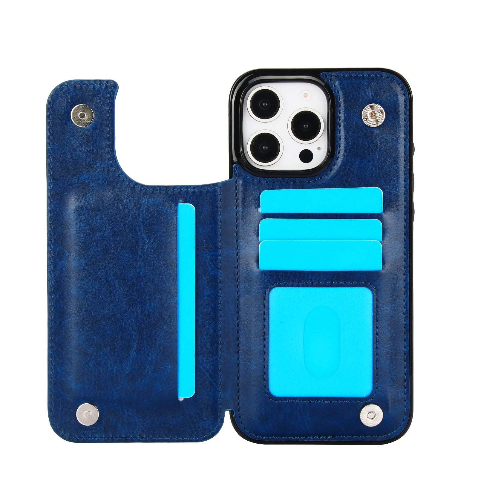 Luxury iPhone Wallet Case with Stand